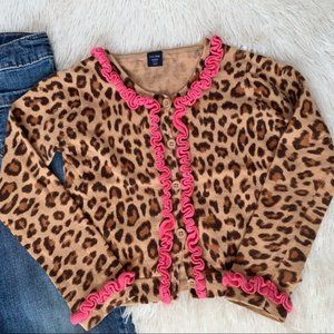 Little Girls Leopard print sweater So Cute